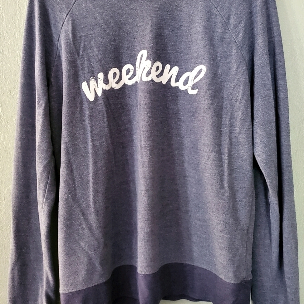 Blue Long Sleeved Graphic Tee